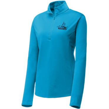 Ladies' 1/4 Zip Wicking T-shirt W/ SKYLINE