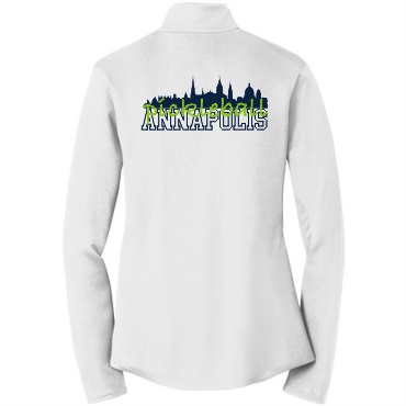 Ladies' 1/4 Zip Wicking T-shirt W/ SKYLINE