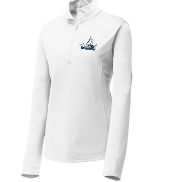 Ladies' 1/4 Zip Wicking T-shirt W/ SKYLINE