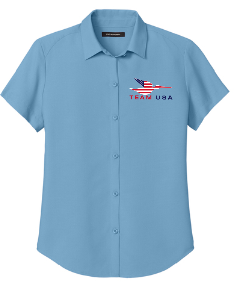 Ladies Team USA Shortsleeve Camp shirt