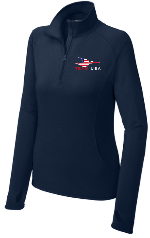 Ladies Team USA 1/4 Zip Pullover