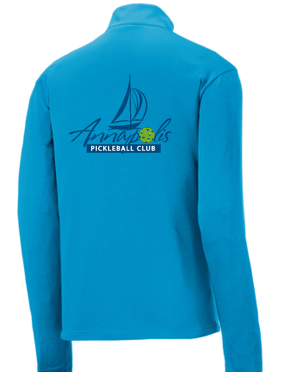 Unisex 1/4 Zip Wicking T-shirt with APB logo