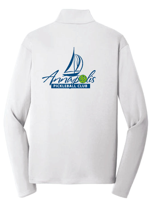Unisex 1/4 Zip Wicking T-shirt with APB logo