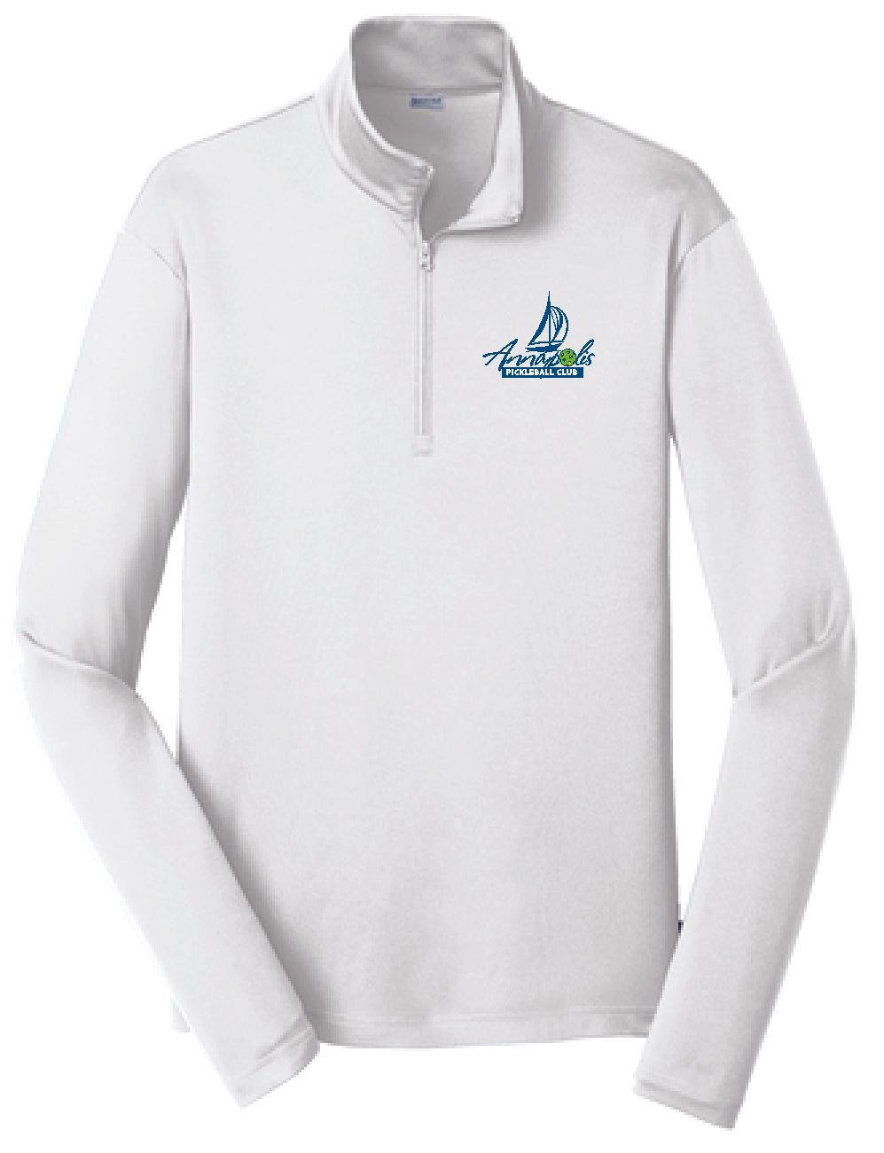 Unisex 1/4 Zip Wicking T-shirt with APB logo