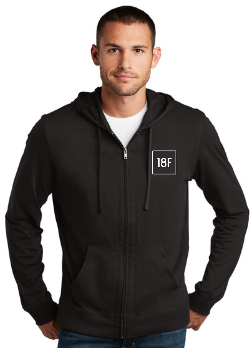 18F District Light Weight Zip Hoodie