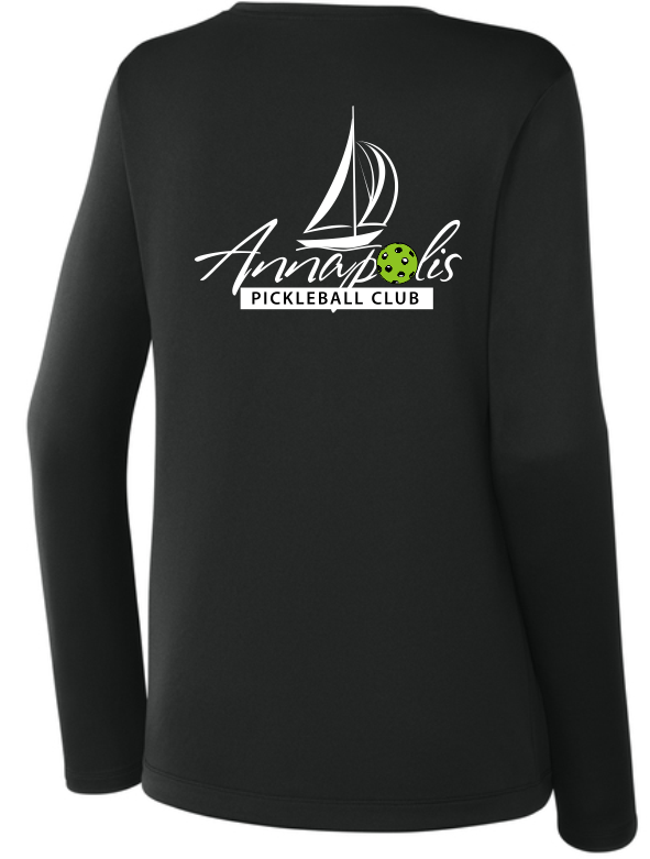 Ladies Long Sleeve Wicking Tshirt W/ APB logo