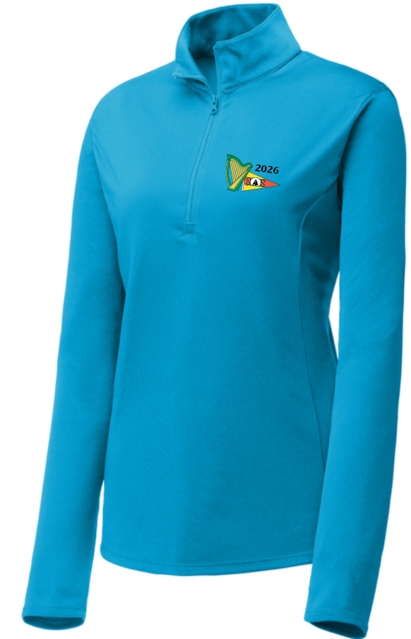 Ladies' 1/4 Zip Wicking T-shirt Ireland 2026