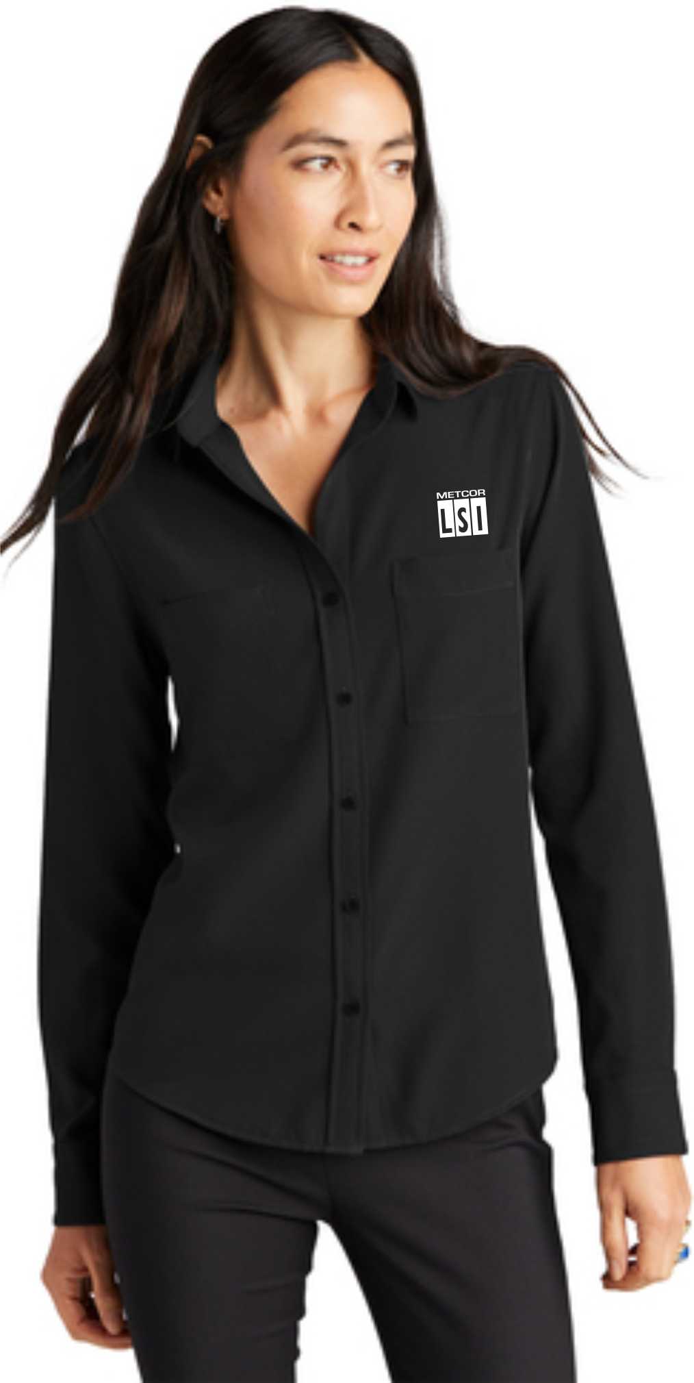 Women's Stretch Crepe Camp Shirt