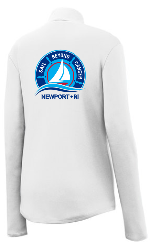 Ladies Long Sleeve 1/4 Zip T-shirt - Newport