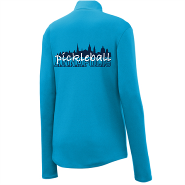 Ladies' 1/4 Zip Wicking T-shirt W/ SKYLINE