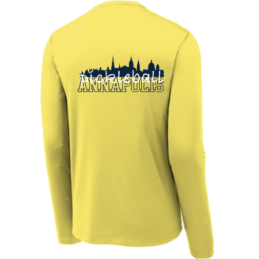 Unisex Long Sleeve UV Wicking Tshirt w/ SKYLINE LOGO