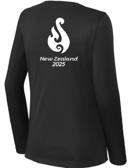 Ladies Long Sleeve Tech Shirt - New Zealand 2025