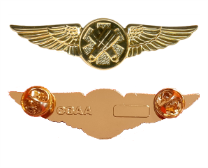 Wing breast badge