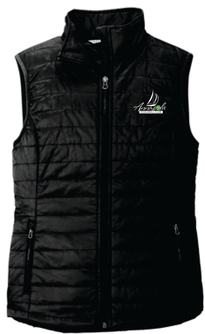 Ladies Packable Puffy Vest