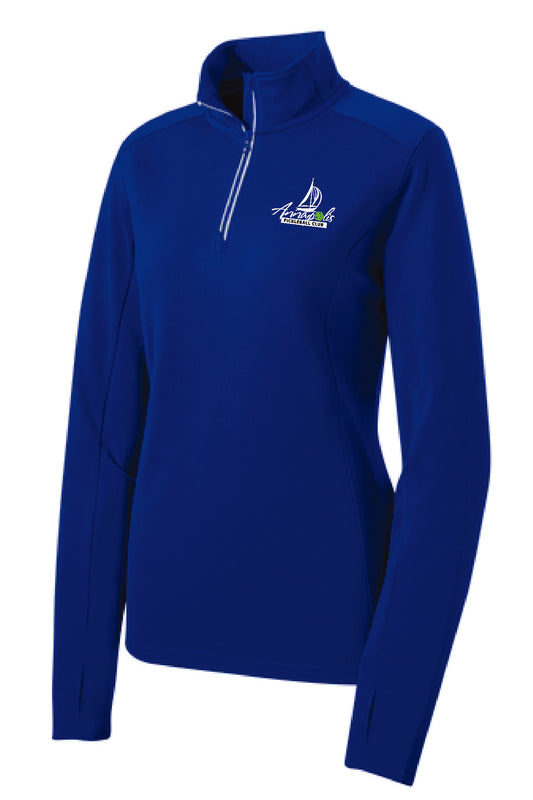 Ladies Solid 1/4 Zip
