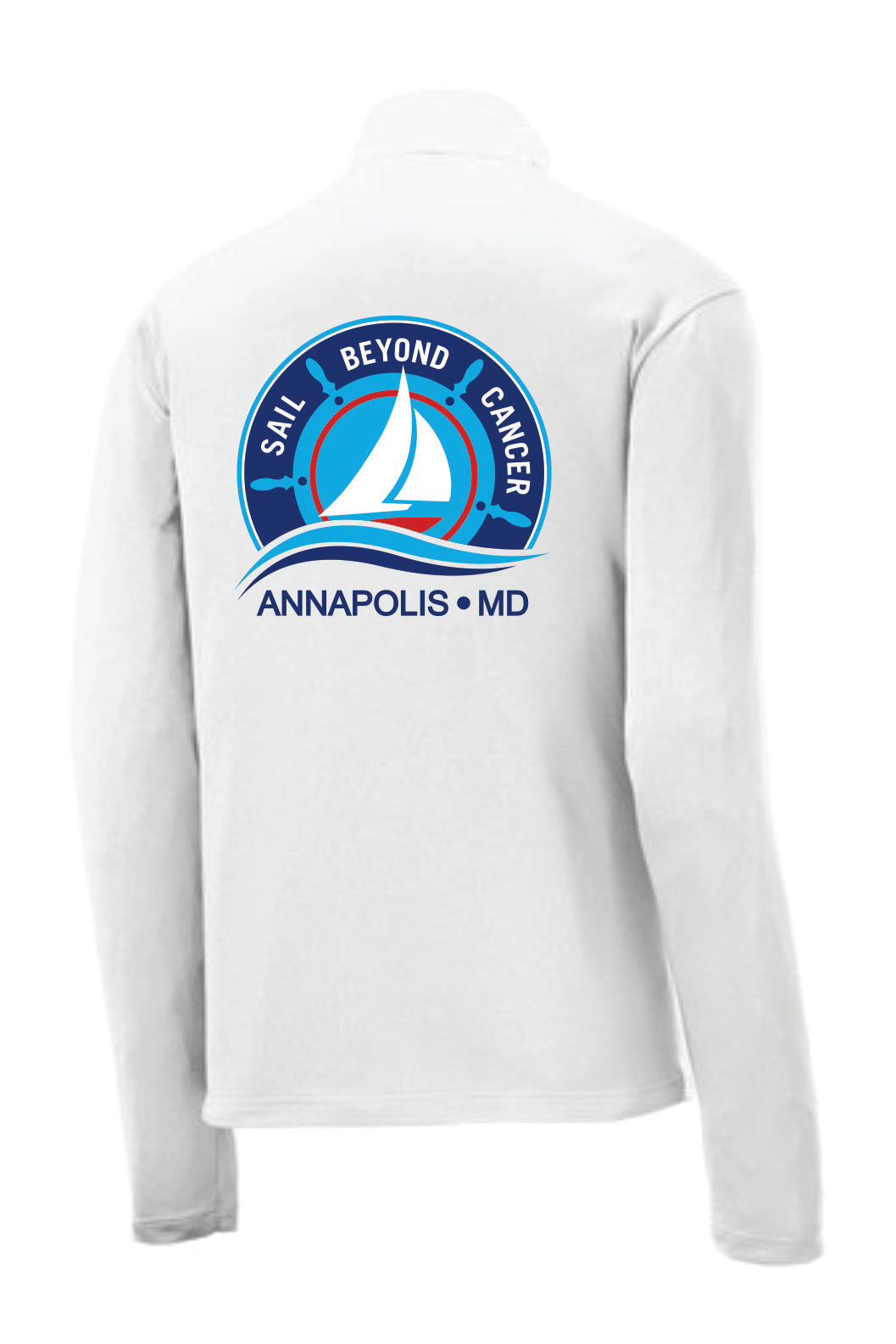 Unisex Long Sleeve 1/4 Zip T-shirt - Annapolis